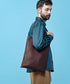 MR.OLIVE E.O.I / WATERPROOF WASHABLE LEATHER FLAT TOTE BAG(LARGE) ミスターオリーブ イーオーアイ/ウォータープルーフウォッシャブルレザー/フラットトートバッグ(LARGE)